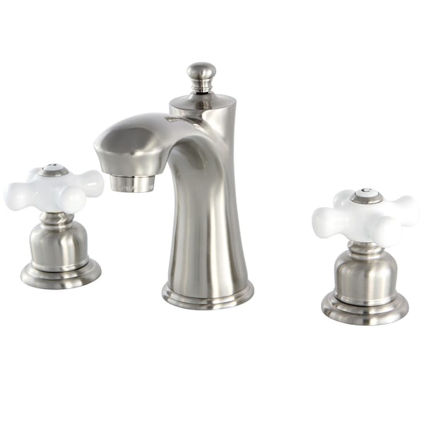 8" Widespread Bathroom Faucet, Brushed Nickel